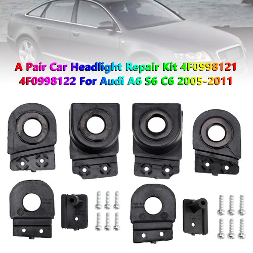 2008-2011 Audi RS6 C6 A Pair Car Headlight Repair Kit 4F0998121 4F0998122 Generic