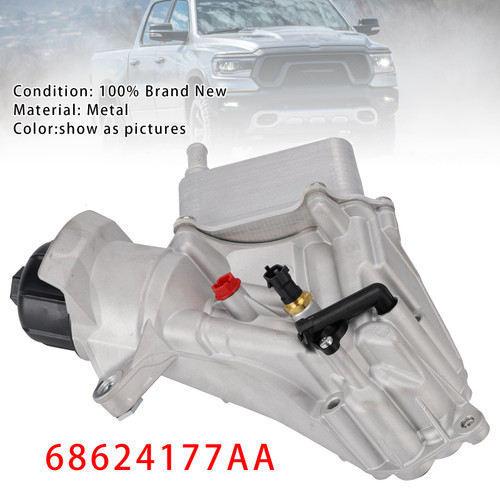 2014-2019 Dodge Ram 3.0L V6 DIESEL Oil Filter Oil Cooler Assembly 68624177AA Generic