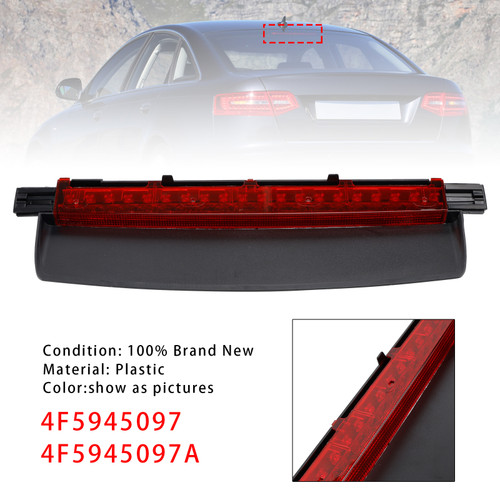 2006-2011 AUDI A6 S6 C6 Sedan 4-Door Third Brake Light Stop Lamp 4F5945097 Generic