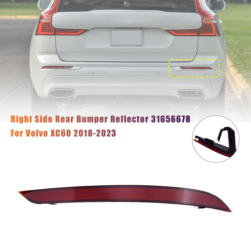 2018-2023 Volvo XC60 Right Side Rear Bumper Reflector 31656678 Generic