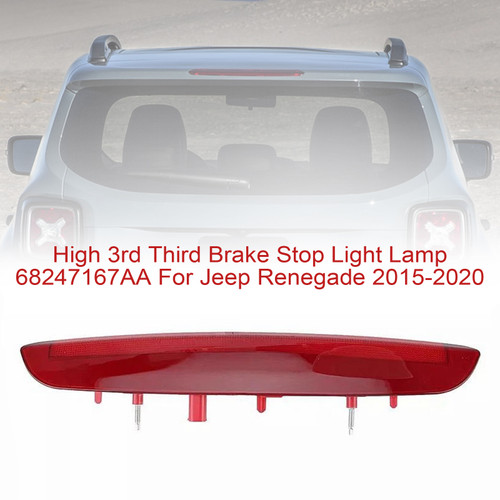 2015-2020 JEEP RENEGADE High 3rd Third Brake Stop Light Lamp 68247167AA Generic