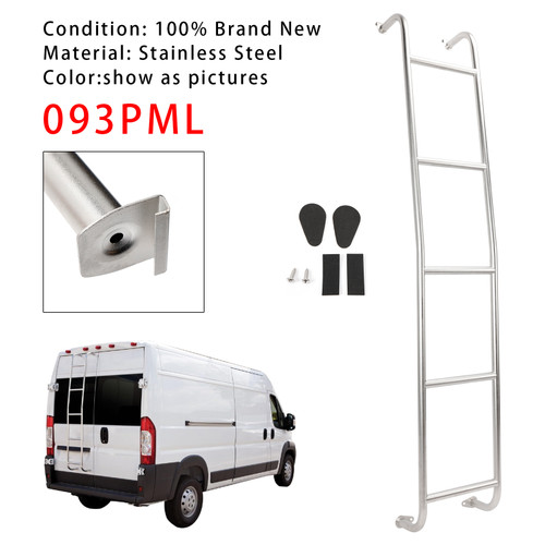 2014-2025 Dodge Ram ProMaster High Roof Stainless Steel 5-Step Van Ladder 093PML Generic