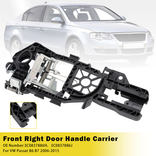 2006-2015 VW Passat B6 B7 Door Handle Carrier Front Right 3C0837886H 3C0837886J Generic
