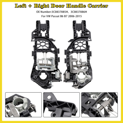 2006-2015 VW Passat B6 B7 Door Handle Carrier Front Left + Right 3C0837886H Generic