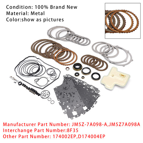 2019-2023 8F35 Transmission Rebuild Kit JM5Z7A098A Generic