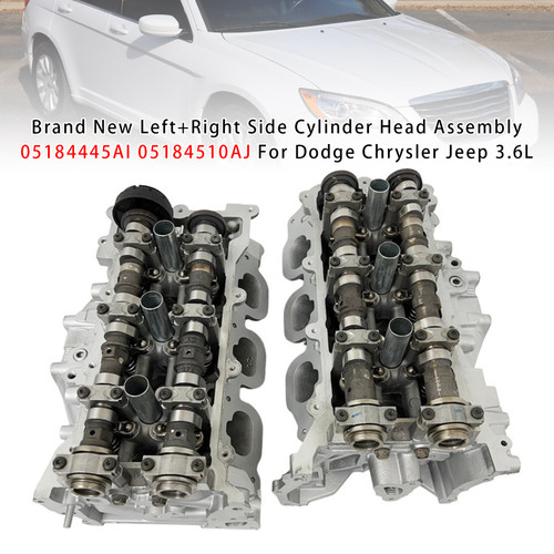 2011-2014 Chrysler 200 300 Town & Country Left+Right Side Cylinder Head Assembly 05184445AI 05184510AJ Generic