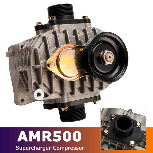 AMR500 4PK Supercharger Compressor LCD HC NOXJ Reduction V Pulley for 2.0L