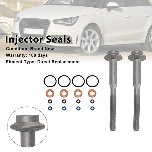 Fuel Injector Ring Washer Seal Bolt 03L130277B Fit VW Caddy 1.6TDI A2C59513554
