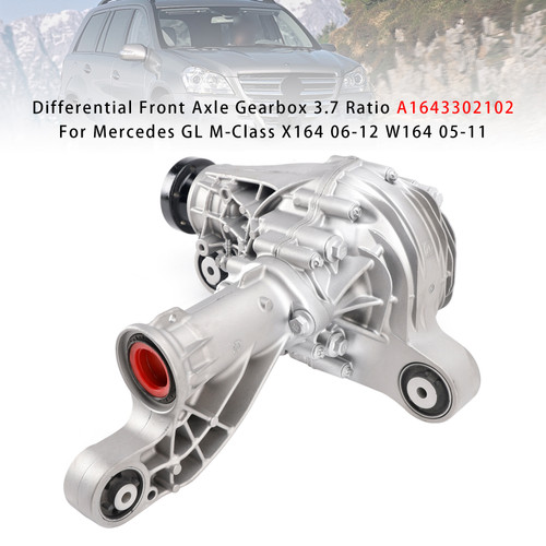 2005-2011 Mercedes-Benz M-Class Differential Front Axle Gearbox 3.7 Ratio A1643302102 Generic
