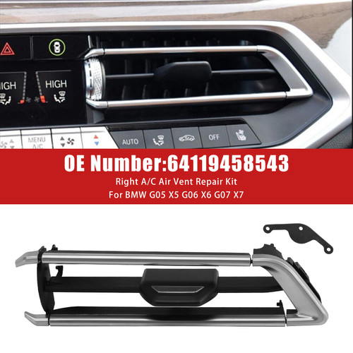 2019-2021 BMW G05 G06 G07 X5 X6 X7 Right A/C Air Vent Repair Kit 64119458543 Generic