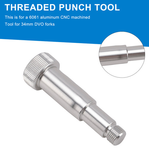 Lower Leg Removal Tool.-Threaded punch to remove DVO leg for DVO Fork rebuild