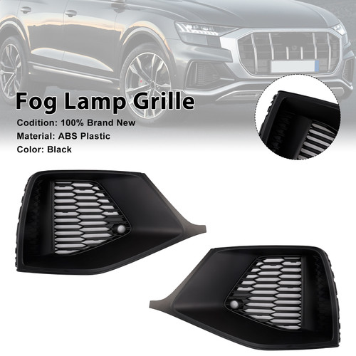 2018-2023 Audi Q8 S-LINE /SQ8 2PCS Front Bumper Grill Trim 4M8807682A Generic