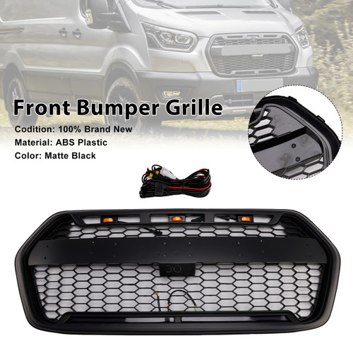 2020-2025 Ford Transit 150 250 350 350H North American Version Front Bumper Grille Matte Black Generic