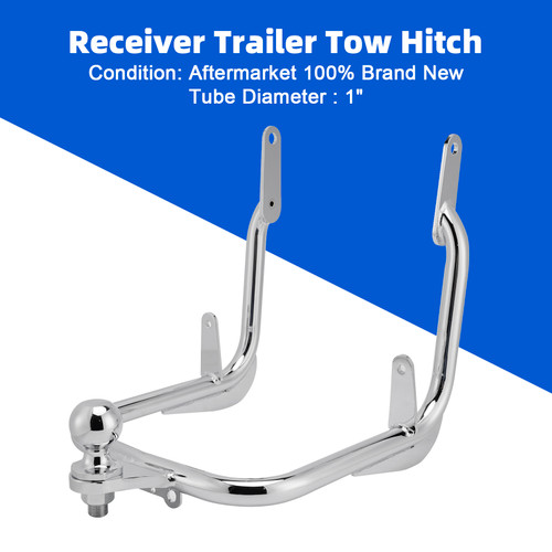 2009-2023 Harley Receiver Trailer Tow Hitch Sliver Generic