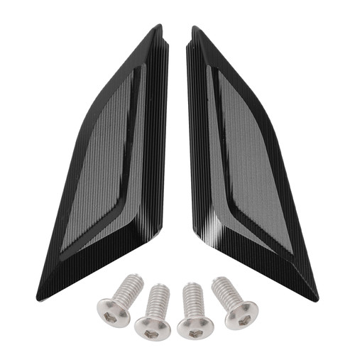 2018-2024 Ducati Panigale V2 V4 CNC Racing Mirror Block Off Blanking Plates Black Generic