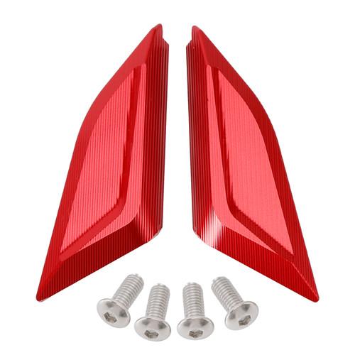 2018-2024 Ducati Panigale V2 V4 CNC Racing Mirror Block Off Blanking Plates Red Generic