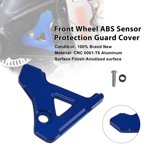 2023-2025 BMW R1300GS ADV Front Wheel ABS Sensor Protection Guard Cover Blue Generic