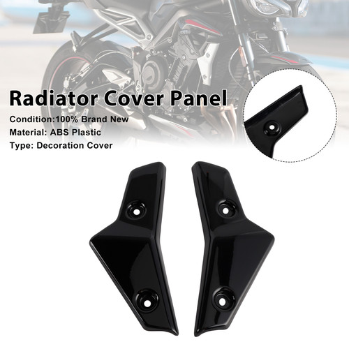 2020-2022 Triumph Street Triple 765 R/RS Radiator Cover Panel Black Generic