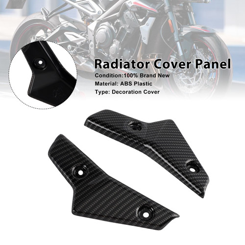 2020-2022 Triumph Street Triple 765 R/RS Radiator Cover Panel Carbon Generic