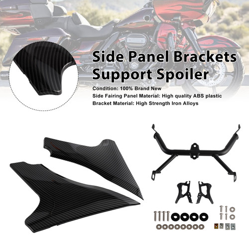 2023-2025 CVO 121 117 Road Glide FLTRXSE Side Panel Brackets Support Spoiler Carbon Generic