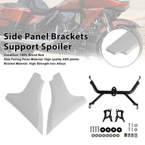 2023-2025 CVO 121 117 Road Glide FLTRXSE Side Panel Brackets Support Spoiler White Generic