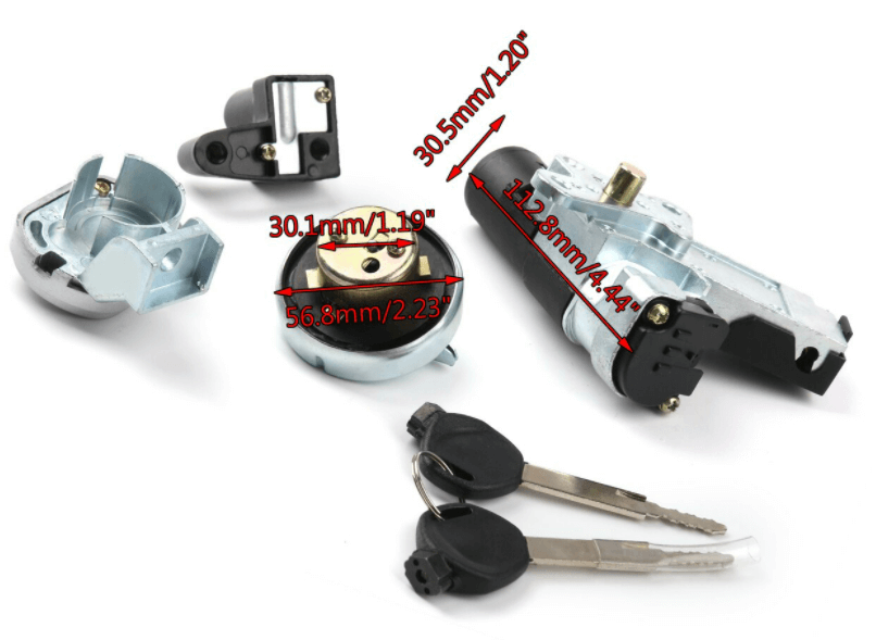 Ignition Switch Fuel Gas Cap Seat Lock Key Kit For Honda NPS50 Ruckus 50 03-19