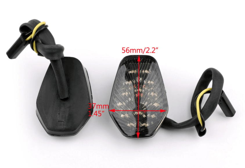 Smoke Turn Signals For Suzuki GSXR 600 750 1000 Flush Mount