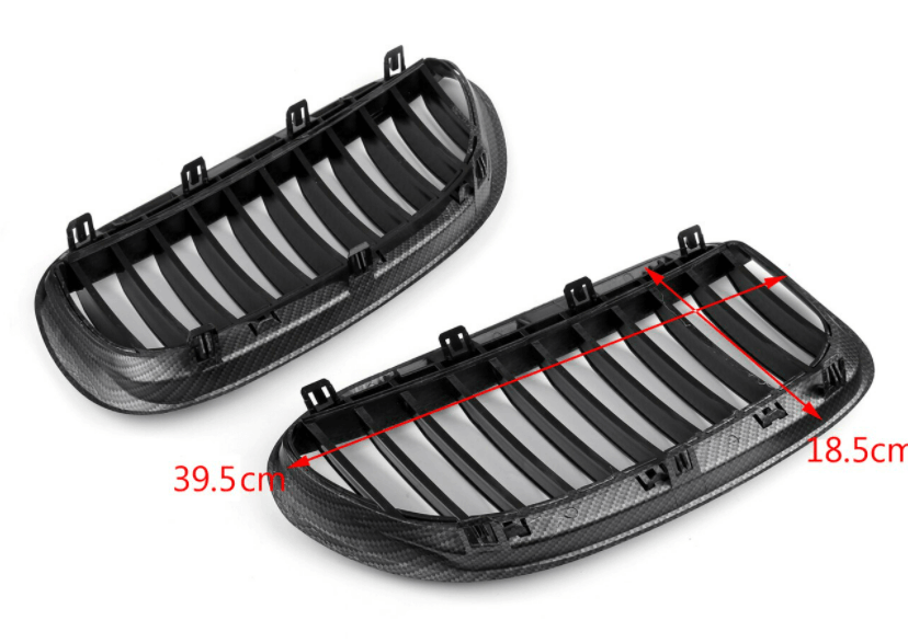 Kidney Grilles BMW E63 E64 M6 (2004-2010), Carbon