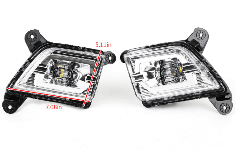 Bumper LED Fog Light Lamp Kit Fit For Chevy Silverado 1500 2019-2021