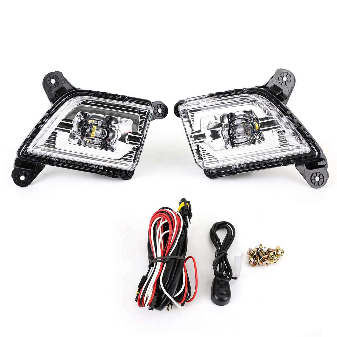 Bumper LED Fog Light Lamp Kit Fit For Chevy Silverado 1500 2019-2021