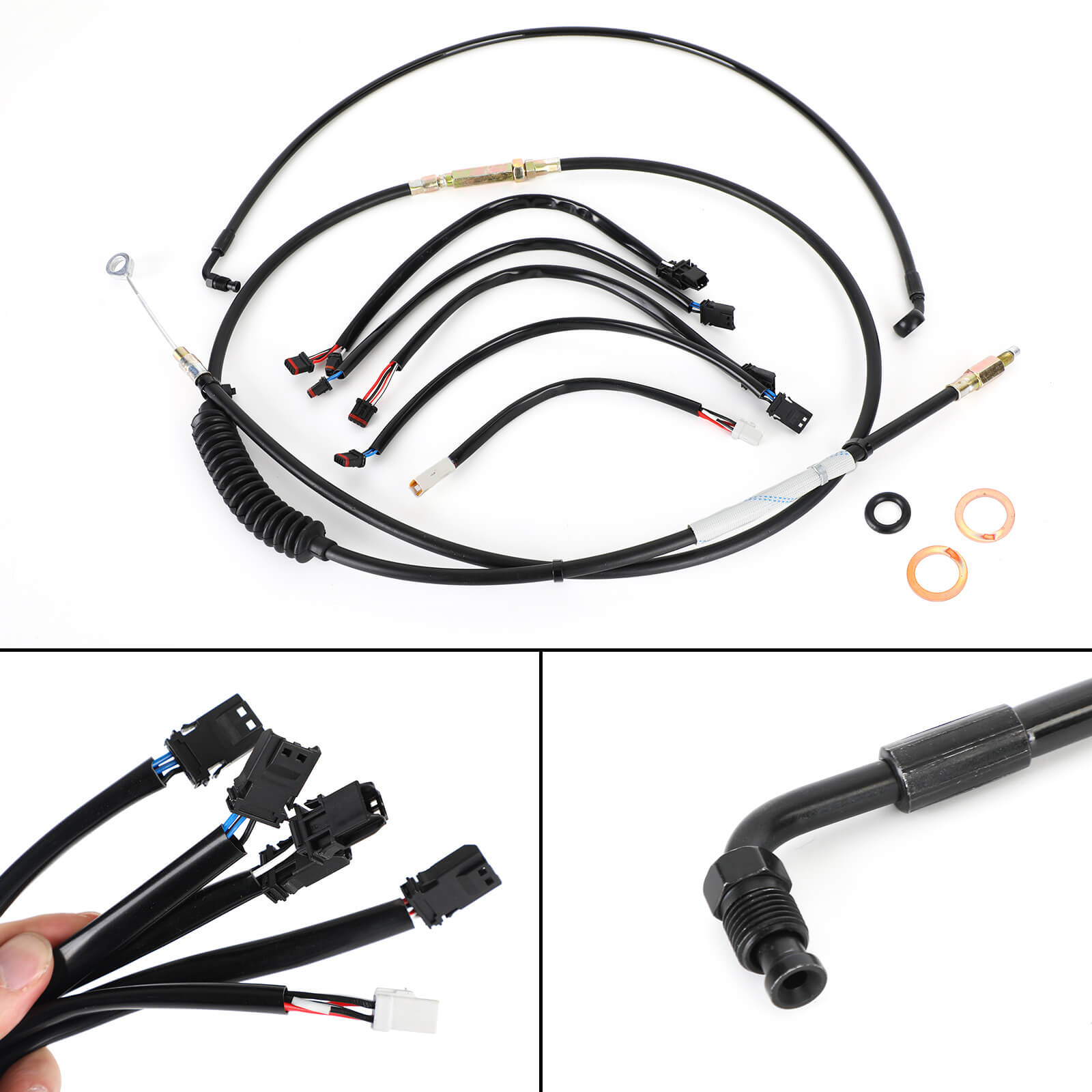 16" Handlebar Cable Kit Fit for Harley FXLRS Low Rider S 2020-2021