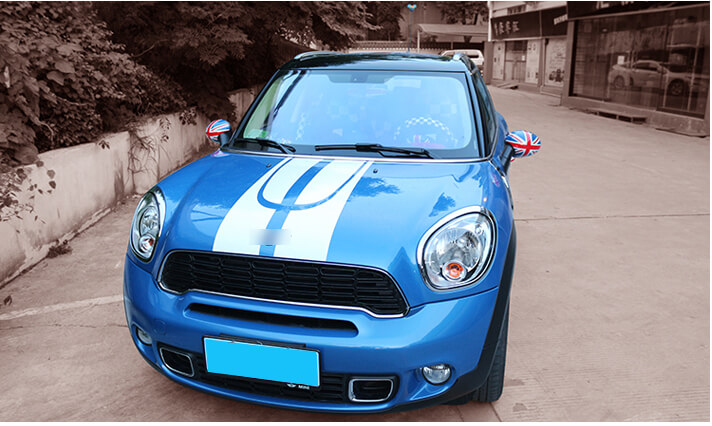 2 x Union Jack WING Mirror Covers Fit for Mini Cooper R55 R56 R57 Power Fold Mirror