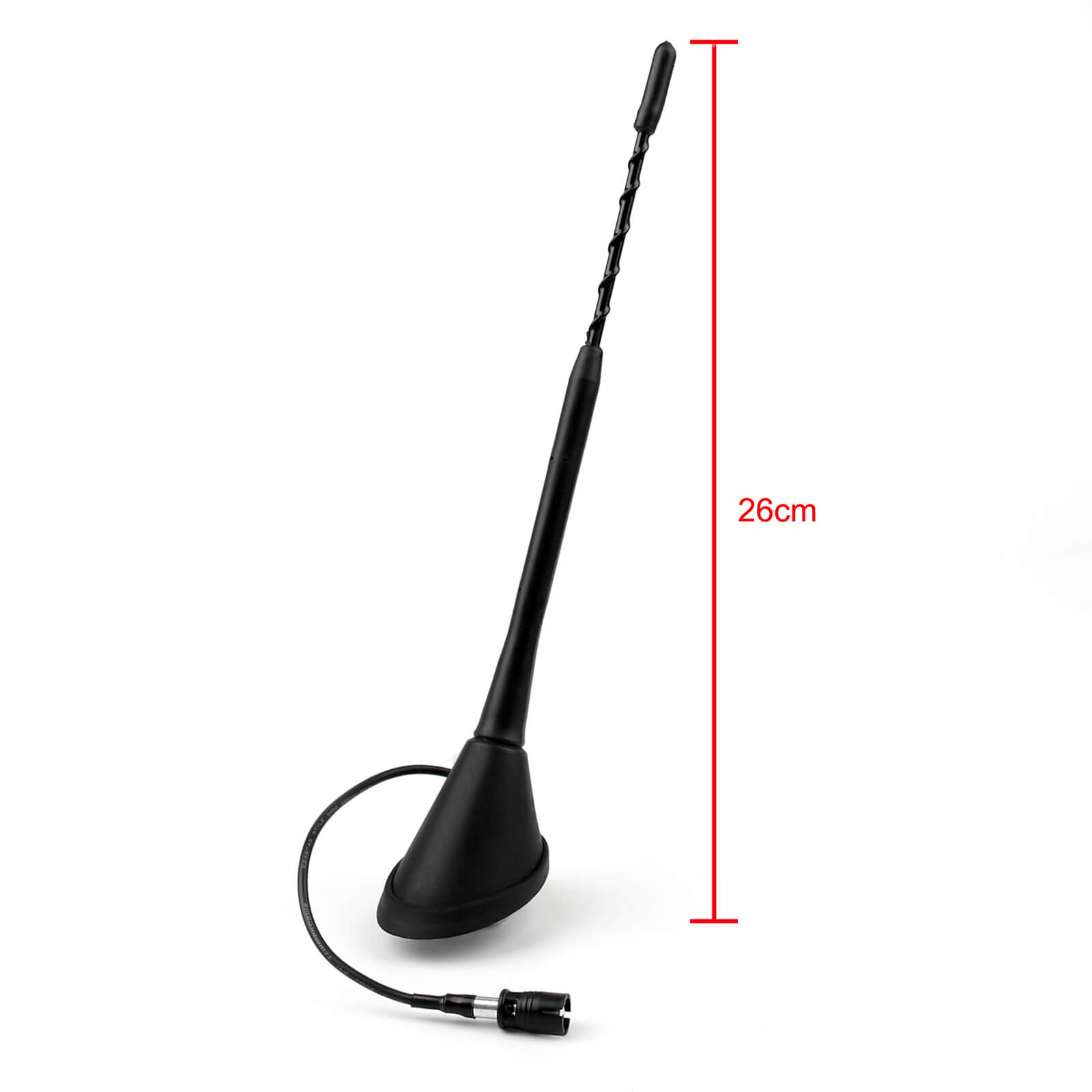 9" Amplified AM/PM Roof Aerial Antenna + Base Combo Set For VW Jetta Bora Passat