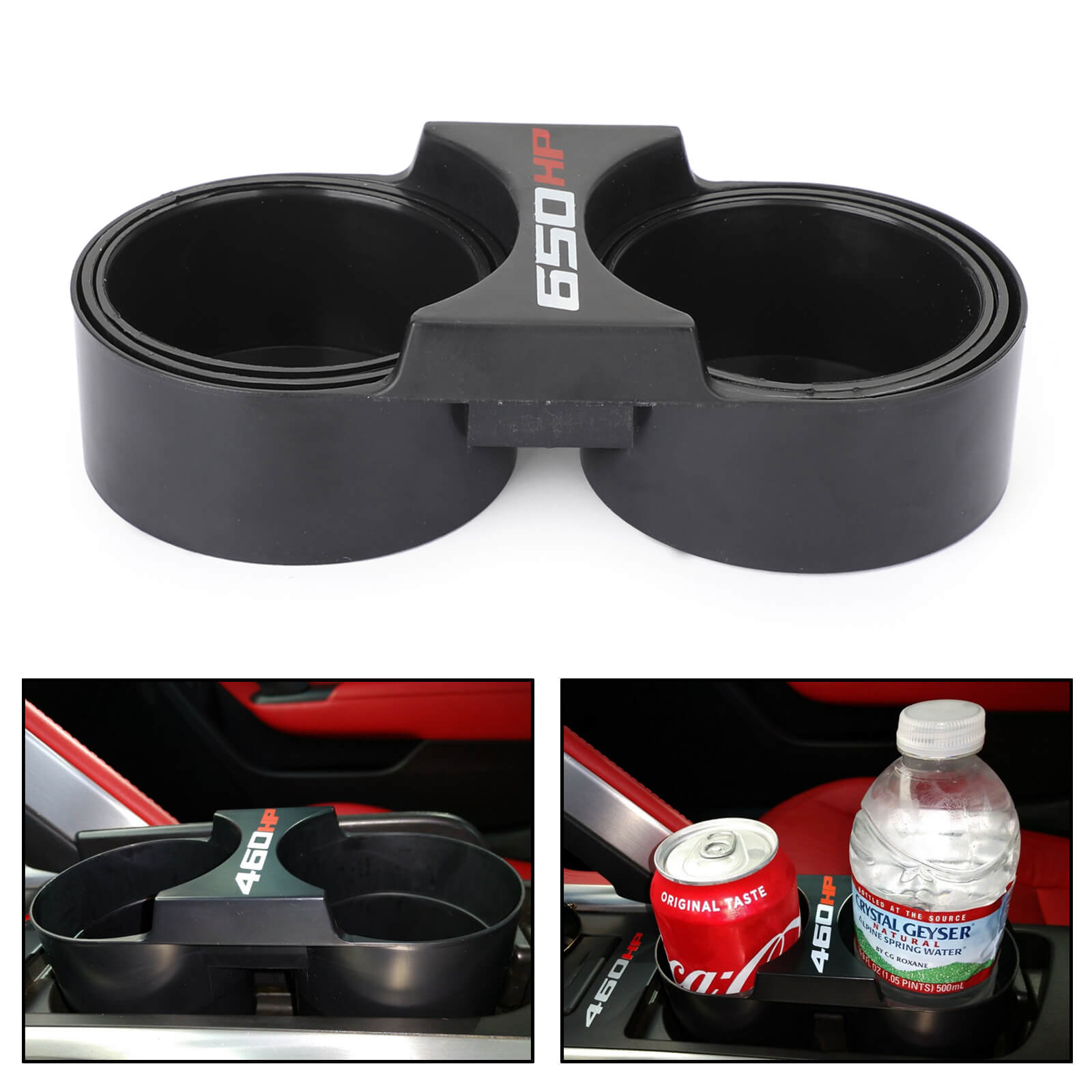 Duel Extendable And Retractable Cup Holder For Chevrolet C7 Corvette 2014-2019