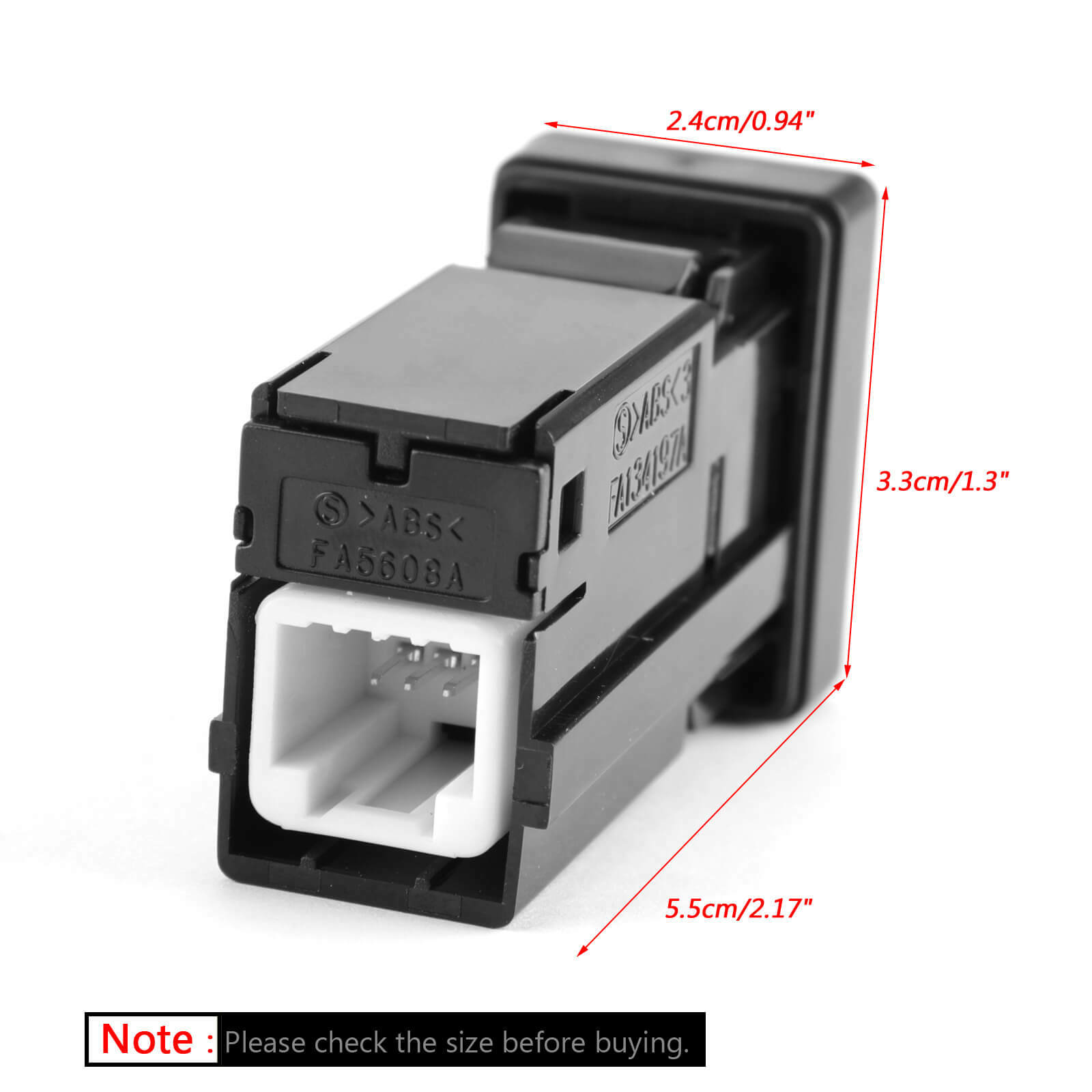 Auxiliary Aux Stereo Adaptor 86190-02010 For Toyota Avalon 07-11 Corolla 09-13 Highlander 10-11 RAV4 09-12 Black