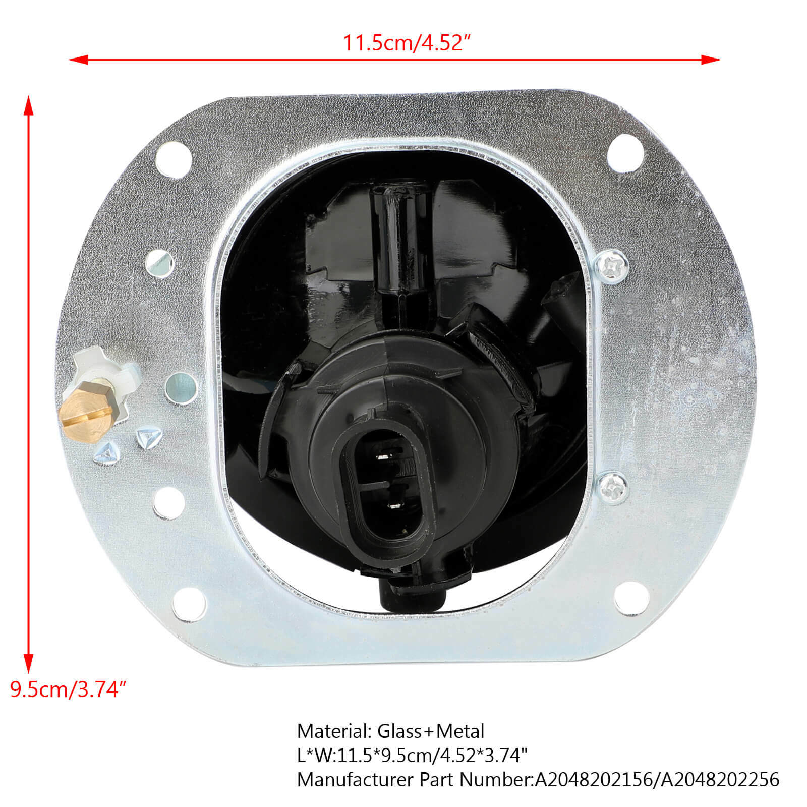Left Passenger Fog Light A2048202156 For Mercedes CLK350 ML320 ML450 ML550 R350 SLK300 SLK350