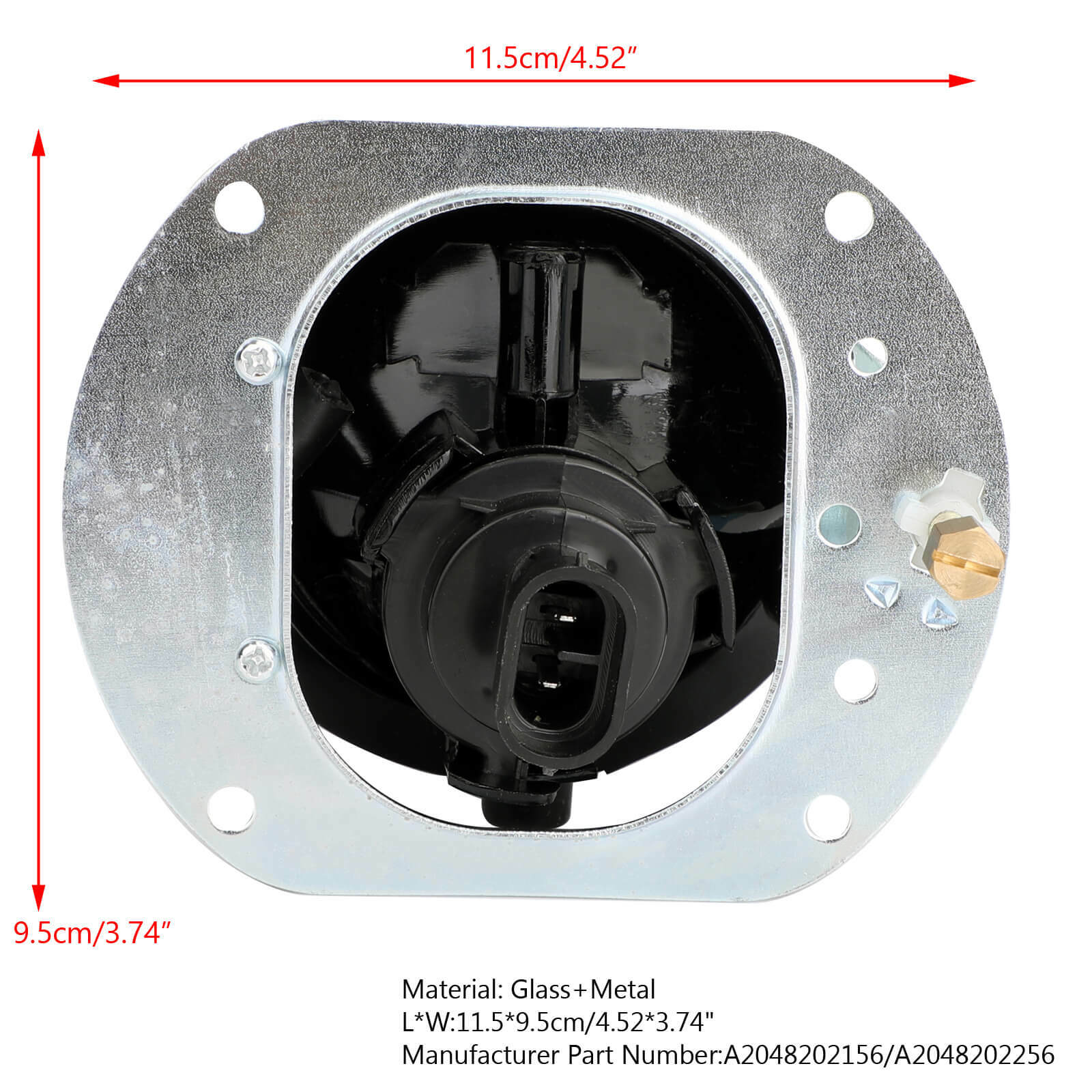 Right Passenger Fog Light A2048202256 For Mercedes CLK350 ML320 ML450 ML550 R350 SLK300 SLK350