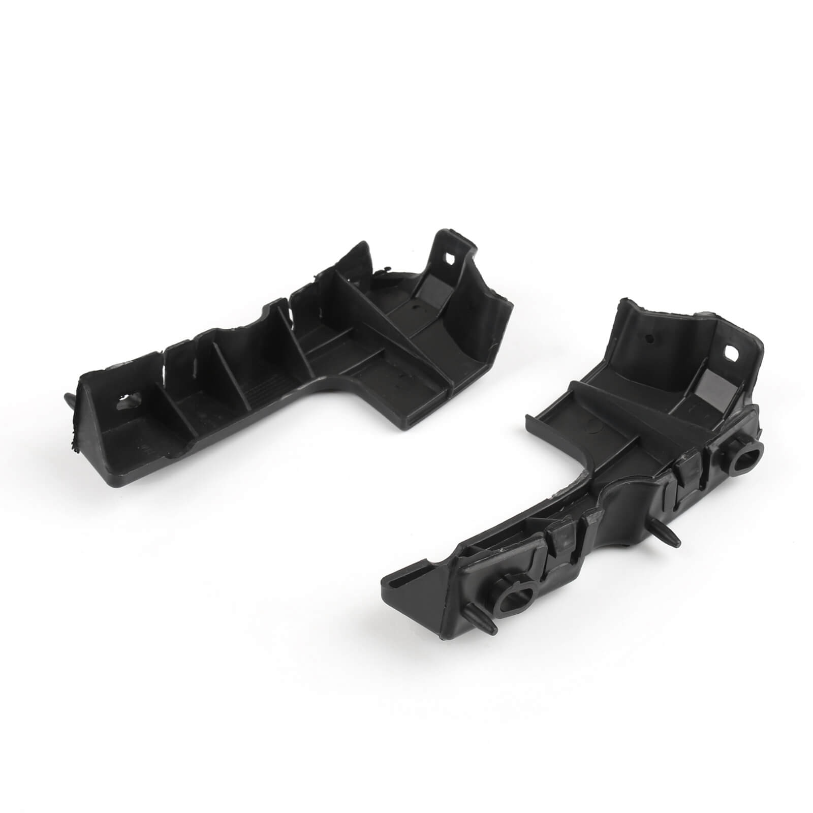 Front Left + Right Bumper Guide Fender Mount Bracket For Audi A4 B7 RS4 (06-08), Black