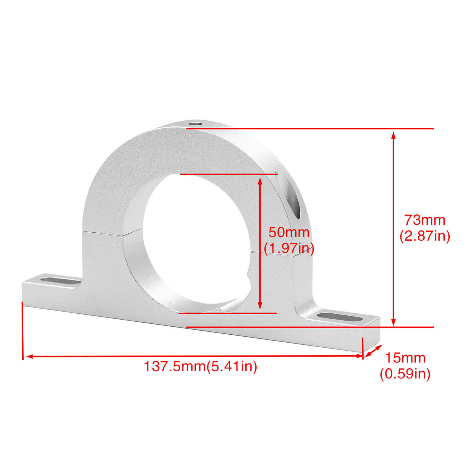 Billet Universal Steering Column Keyed No Drop Mount - 2" Column