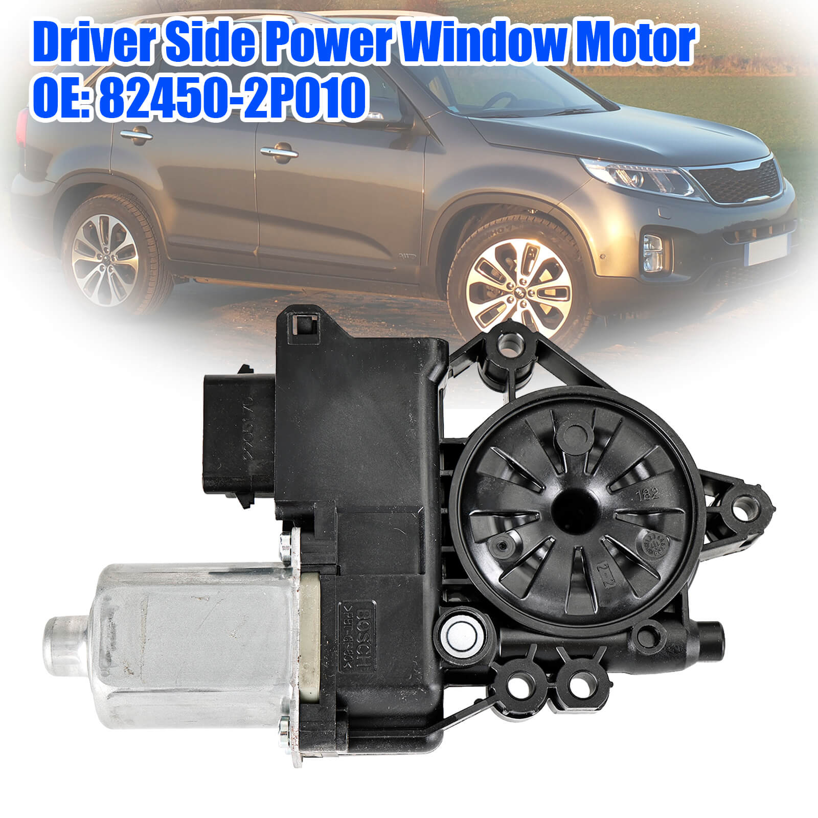 Front Driver Side Power Window Motor for Kia Sorento 2011-2015 82450-2P010