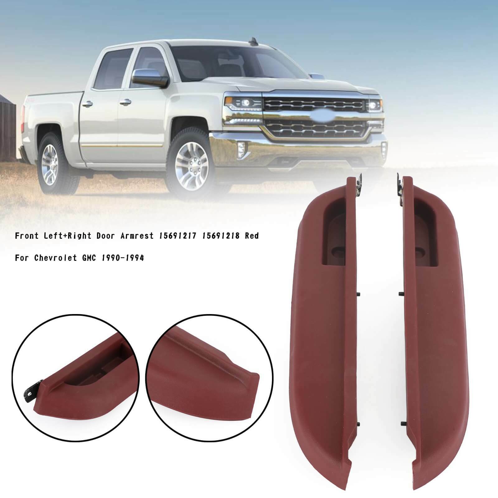 Front Left+Right Door Armrest 15691217 15691218 Fit for Chevr Blazer Suburban GMC Yukon 92-94 C/K 90-94