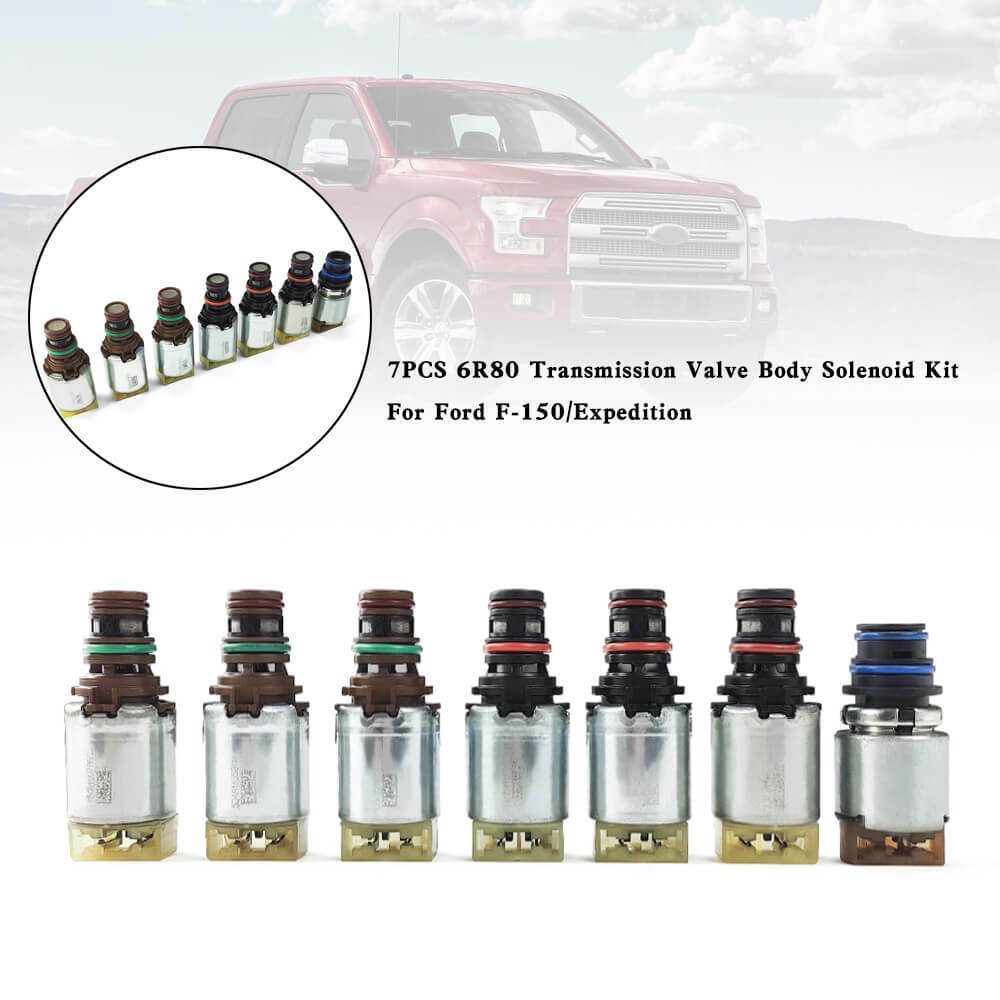 7PCS 6R80 Transmission Valve Body Solenoid Kit For Ford F-150/Expedition