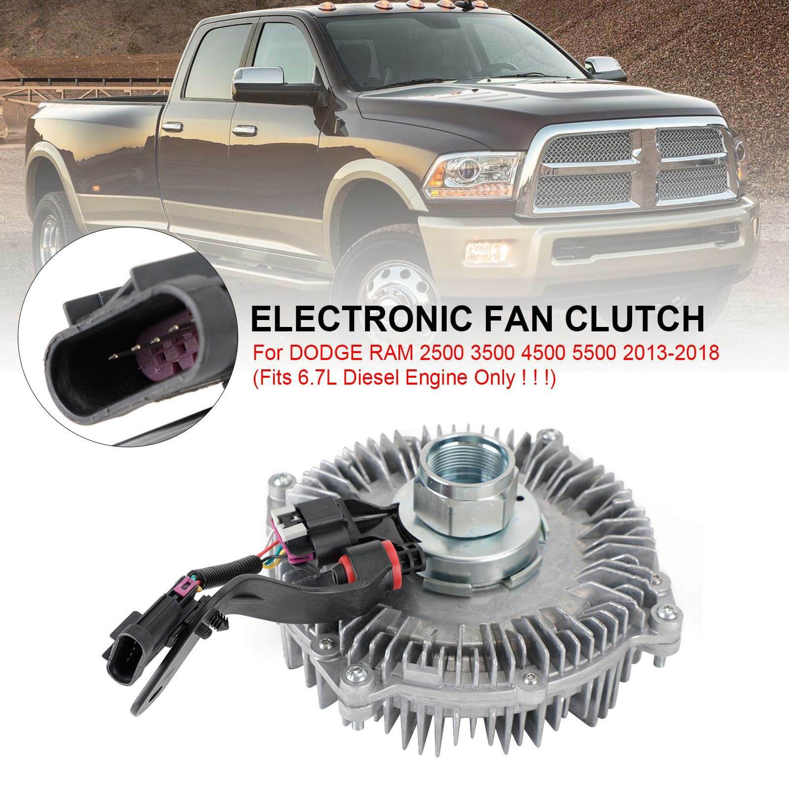 Fan Clutch Radiator Cooling 52014729AC fit Ram 2500 3500 4500 5500 2013-2018