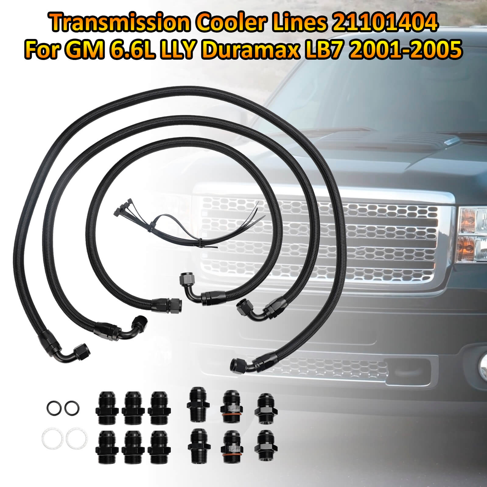 Transmission Cooler Lines 21101404 For GM 6.6L LLY Duramax LB7 2001-2005