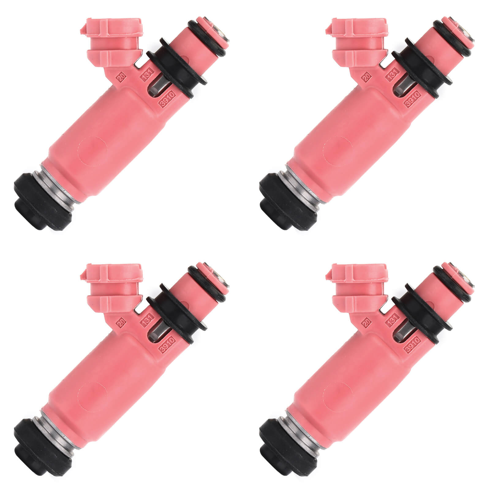 4PCS Denso 565Cc Fuel Injectors 16611Aa370 For Subrau Forester Sti Wrx Pink