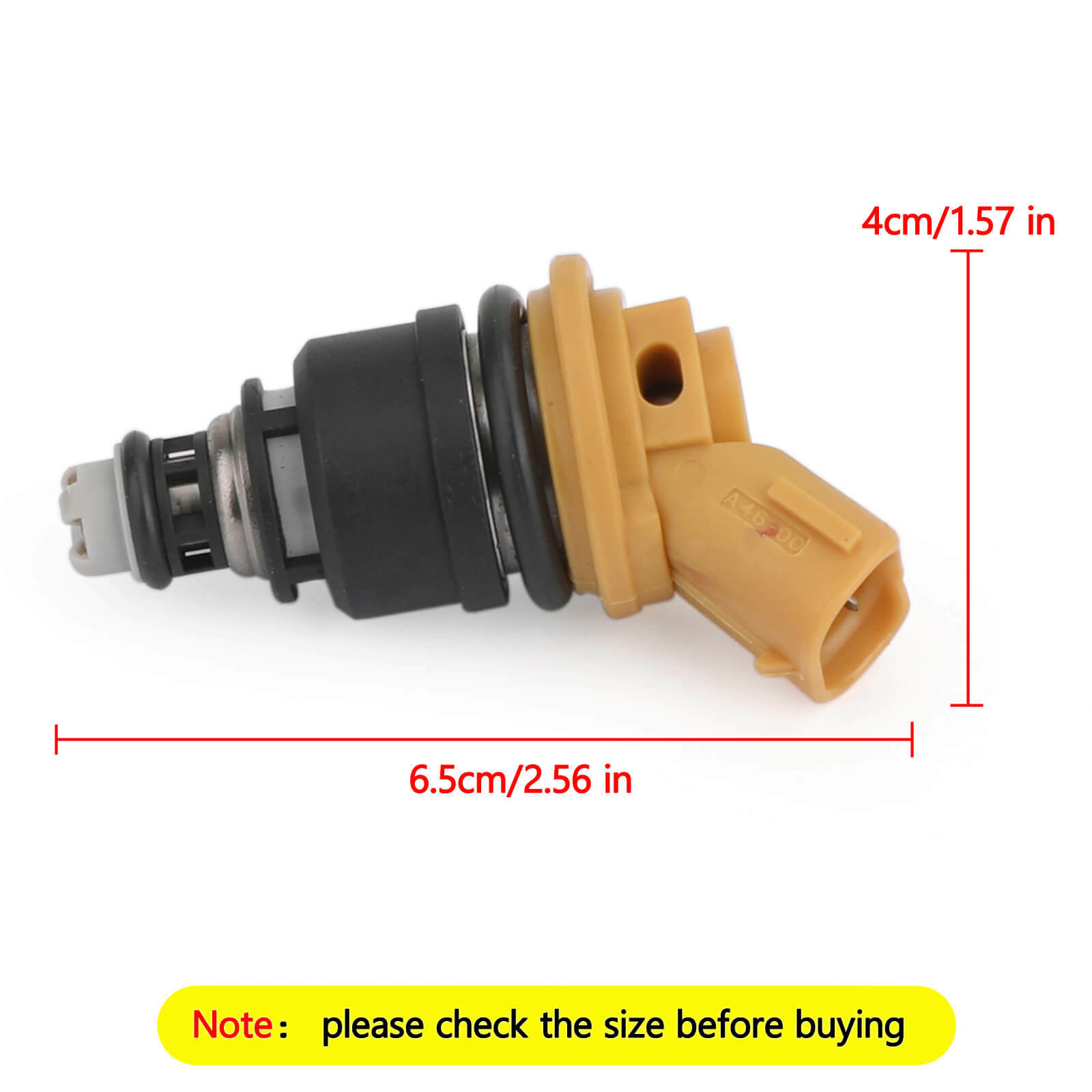 4Pcs 550cc Side Fuel Injectors For Legacy 2.5L H4 2005-2011 16600-AA170 Yellow