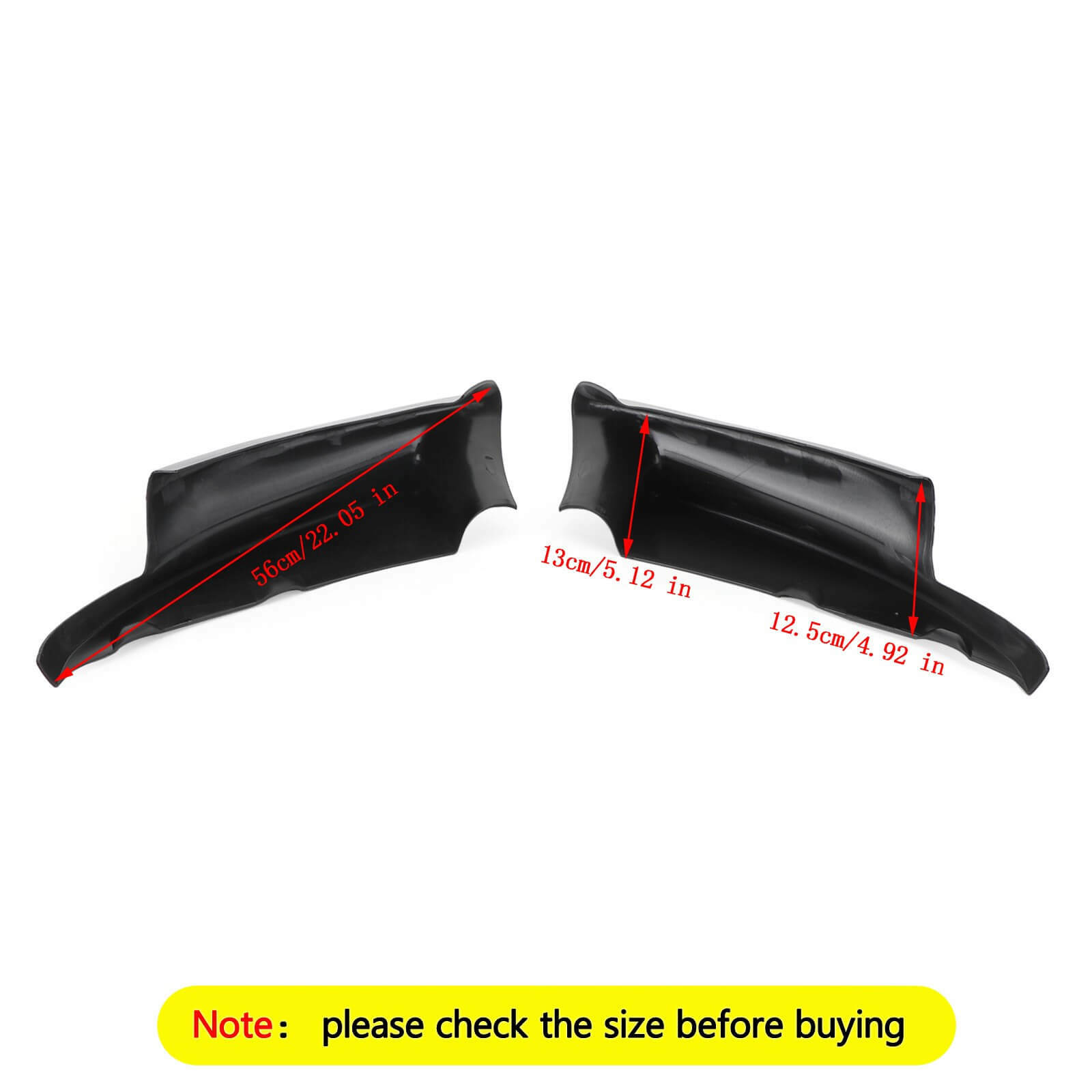Front Bumper Lip Splitter Fit for 2008-2013 BMW E92 E93 E90 M3 Series Coupe Sedan Gloss Black