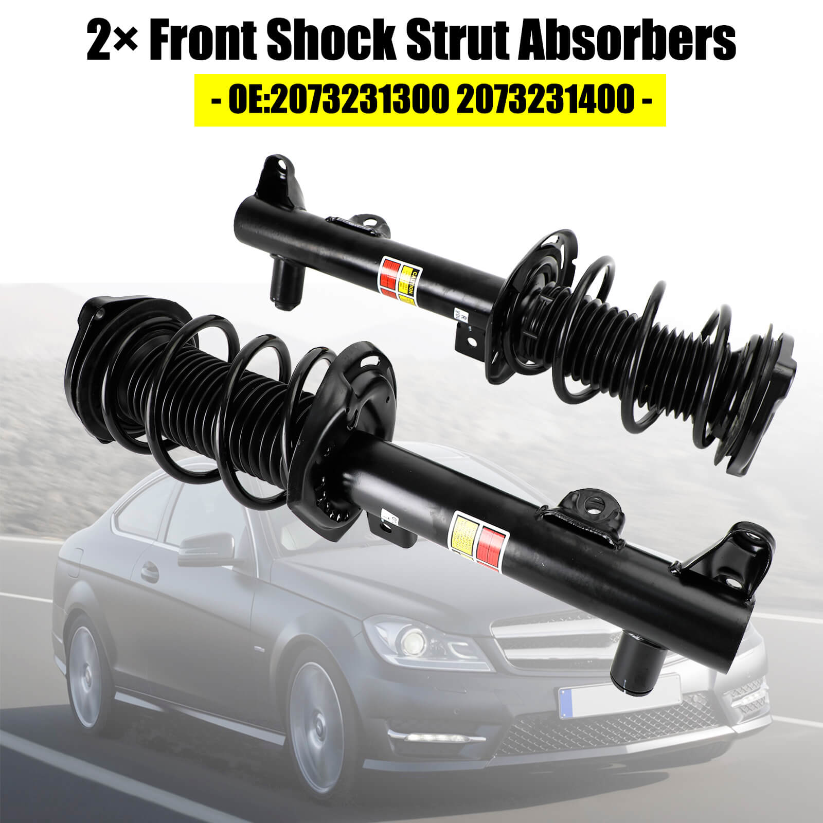 09-16 Mercedes Benz E-Class Coupe (C207) Front Shock Strut Absorbers 2073231300 2073231400