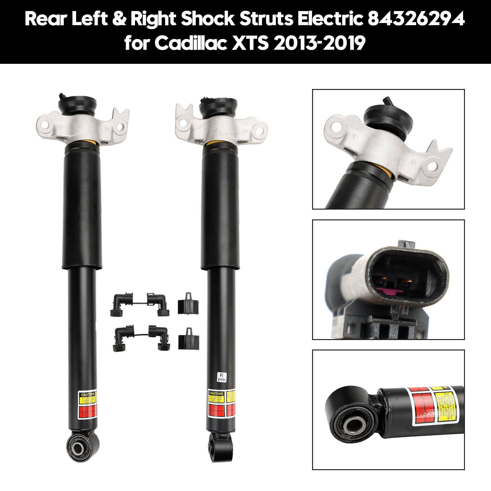 Rear Left & Right Shock Struts Electric 84326294 for Cadillac XTS 2013-2019