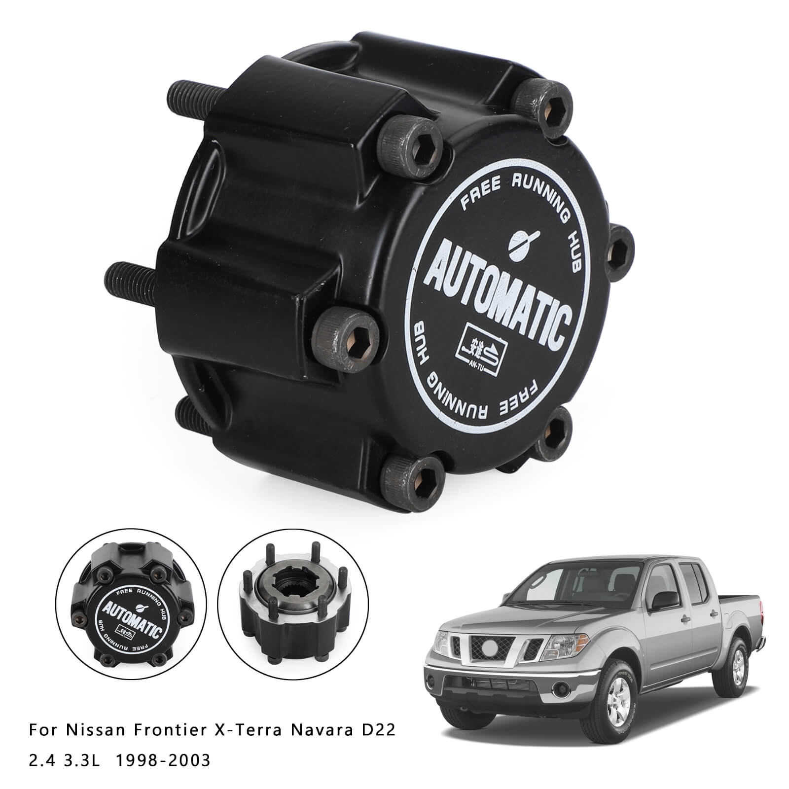 Free Running Wheel Hub Lock 28 Spline 40260-1S700 Fit for Nissan Frontier X-Terra Navara D22 2.4 3.3L 1998-2003